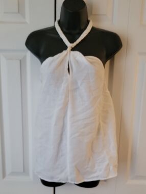 INC International Concepts White Halter Top